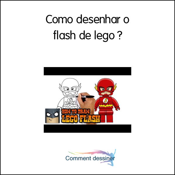 Como desenhar o flash de lego